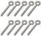 PRIOstahl Ösenschraube mit metrischem Gewinde Schraubhaken Augschraube - M10x70mm x 10 Stück Gewindeösen Oese Hakenschrauben Einschraubösen Ringschrauben Haken zum Schrauben aus Edelstahl V2A