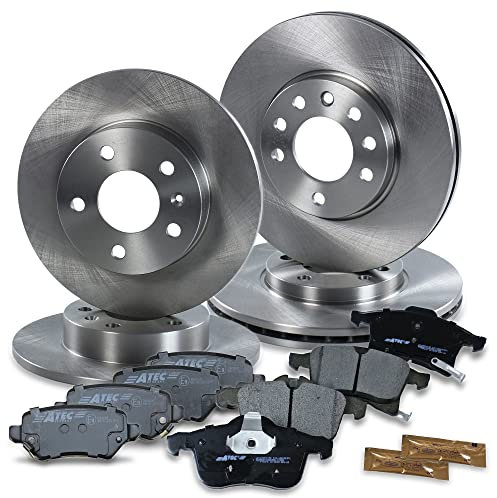 ATEC Germany Bremsenset inkl. Bremsscheiben Vorne Ø 280 mm Belüftet + Hinten Ø 264 mm Voll + Bremsbeläge Vorne & Hinten Kompatibel mit OPEL ASTRA H, COMBO,MERIVA A, MERIVA B, ZAFIRA B (A05)
