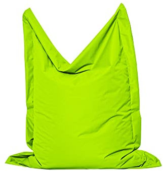MB MILLINDABAG Rechteckig Sitzsack für Kinder Jugendliche und Erwachsene Beanbag Sitzen & Liegen Indoor & Outdoor Gaminggeignet & bereits gefüllt Sitzkissen (Kiwi, M - 100 X 145 cm)