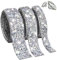3Pcs rubans de strass autocollants Ruban, Strass Cristal Auto Adhésif, de Strass Autocollant Auto-adhésif Diamant Cristal, argentés - Pour mariage, anniversaire, bricolage, décoration