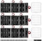 12 PCS AA Battery Holder Bundle Sets, KUOQIY 1/2/3/4 x 1.5V AA Battery Storage Box with Wire, with 3 PCS Plastic Battery Storage Box & Screwdriver & Screws