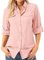 Asfixiado Chemisier pour femme - Protection UV UPF 50+ - Vêtement safari - Pour la randonnée - Pour l'extérieur - Séchage rapide - Protection solaire - Manches longues - Chemise aérée, Rose, M