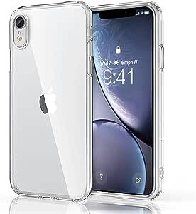 Meliya Coque Compatible avec iPhone XR, Coque Silicone Non Jaunissant Transparent Antichoc Housse de Protection Clair pour iPhone XR 6.1'' (iPhone XR 6.1'', Transparent x 1)