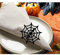 Horror-Shop Metall Spinnennetz Serviettenring für Halloween