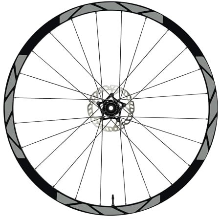 Aufkleber Felgen MTB 26 - 27,5 - 28-29 Zoll Rad MTB Bike Sticker Felgen MTB Racing Felgen COD. B0012 (27,5 Zoll, Grau 74)