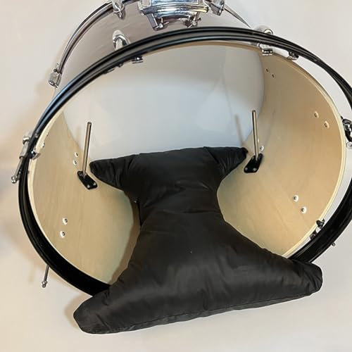 DAZZLEEX Drum Muffling Pillow for Bass Drum, Drum Damper Muffling Pad Special Drum Pillow for Drum Set Reduce Klinging Black