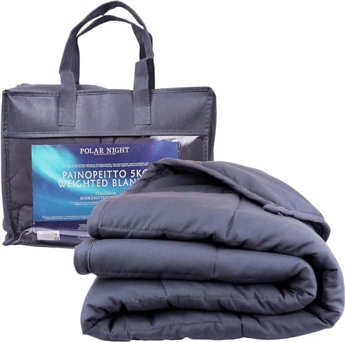 Polar Night Gewichtsdecke für Erwachsene 155 x 220 cm, 13kg - Weighted Blanket für tiefen Schlaf, Schwere Decke, Therapiedecke aus 100% Mikrofaser, Entspannungsdecke Oeko-TEX® 100 Standard Bettdecke