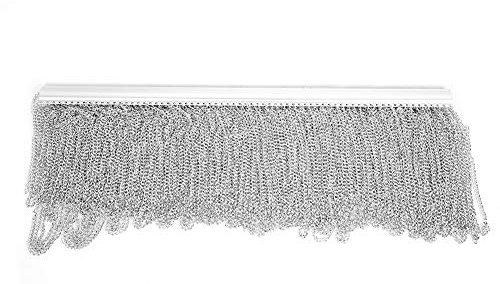 Kettenvorhang für Zimmer, Büro, Geschäft, Dekoration – Silberner Aluminium-Kettenvorhang – Verhindert Insekten und Mücken – Sorgt für Luftzirkulation – Geeignet für Schlafzimmer,