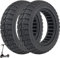 9,5 Zoll Vollreifen für NIU KQi 3, 9,5x2,5-6,1 Vollgummireifen Solide Reifen für NIU KQi3 Sport/Pro/Max Elektroroller Vorne oder Hinten Roller Ersatzreifen Wabenreifen (Schwarz-2 Stück)