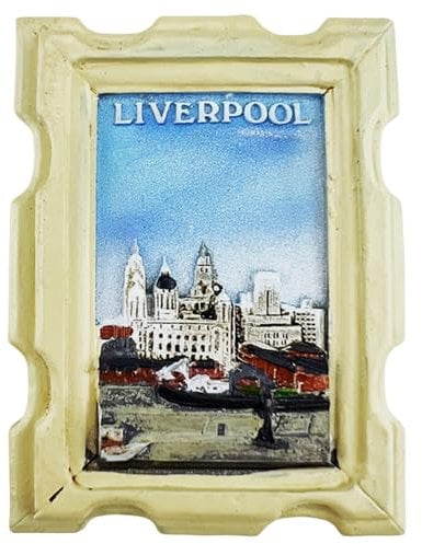 MUYU Craft 3D Liverpool England UK Fridge Magnet Tourist Souvenir Refrigerator Decoration Resin Hand Painted Craft Collection, LWPASHDJAHJDT0T