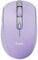 Trust Ozaa Mouse Wireless Bluetooth + 2.4GHz, Mouse senza Fili Silenzioso Compatto, 60% Plastica Riciclata, Mouse Bluetooth Ricaricabile Laptop PC Computer Windows Android Mac - Porpora