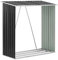 Uniprodo Brennholzunterstand 165 x 82 x 160 cm Brennholzlager wetterferster Kaminholzunterstand Brennholzregal Brennholzlager aus Metall