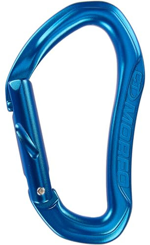 Climbing Technology Uni Morfo S Straight Gate Karabiner, Blau, Einheitsgröße
