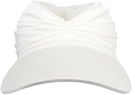 Baseball Cap Girls Beach Sun Visor Women's Sun Hat Women's Outdoor Sports Hat Short Visor Baseball Cap (White, One Size)
