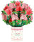 scicent Pop Up Karte Geburtstag Pop-Up Blumenkarte 3D Geschenkkarte zum Geburtstag Blumen Klappkarte mit Umschlag Muttertagskarte Dankeskarte Grußkarten zum Mutter - 29912
