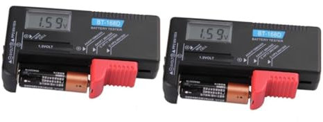 Housoutil 2st Digitaler Batterietester Voltprüfer 9v Batterietester
