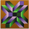 LATAFA Victor Vasarely Poster Abstrakte Malerei Victor Vasarely Leinwand Wandkunst Victor Vasarely Drucke Für Home Wanddekoration Bild 40x40cmx1 Kein Rahmen