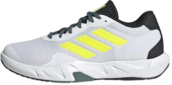 adidas Amplimove Trainer Shoes, Zapatos de Gimnasio y Entrenamiento Hombre, FTWR White/Lucid Lemon/Shock Pink, 41 1/3 EU