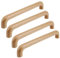 PLLJIAXUAMCLNL 4 Stück Buche Holz Schublade Zieht, Arch Holz Schrank Griffe Hardware Möbel Kommode Garderobe Griffe Züge mit Schrauben (Hole Distance 160mm)