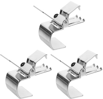 Gatuida Gardinen Klammern: 3 Stück Vorhangringe mit Clipper Edelstahl Vorhang Clips Silber Metall klemmhaken für Vorhänge Duschvorhang Fotos Lichterketten