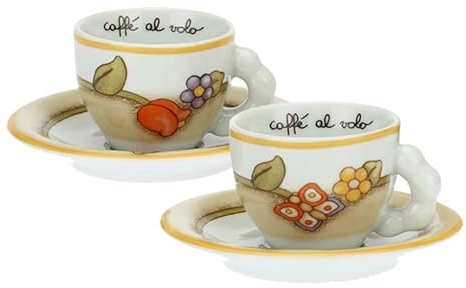 Generico Set due tazzine per caffè arancione