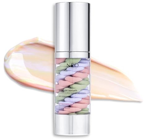 NEO MAKE UP Primer Cream - Makeup Base - Color Corrector Grundierung - Intense Serum Color Correcting - Anti-Aging Effekt - Anti-Rötung - Augenschatten Aufheller - 30 ml