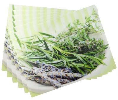 Etiketten-Becker Platzset 41,5 x 31 cm Mediterrane Delikatessen | Tolles Tischset abwaschbar, rutschfest, pflegeleicht, Untersetzer für Indoor & Outdoor, wasserabweisend