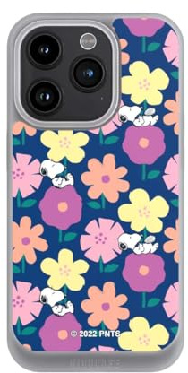 Handyhülle für Apple iPhone 15 Pro Snoopy Blumen Muster