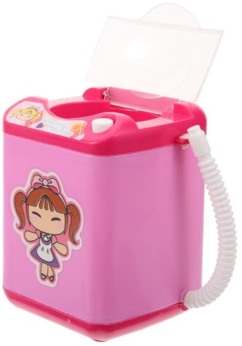 DINHEAROM Mini Machine de Nettoyage Électrique pour Pinceaux de Maquillage Légère et Portable en Plastique, Nettoyeur Automatique pour Maison et Voyage