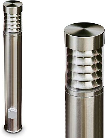 Lampadaire extérieur Dakar avec deux prises électriques - Borne lumineuse de jardin pour l'éclairage des chemins