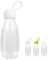Emoi 12/16oz Kids Wasser Flasche, Cute BPA-frei isoliert Fruit Flower Tee Lecksicher Drink Flaschen für Studenten, Outdoor Sport, Picknick, Camping, damen Jungen Mädchen unisex, weiße Kappe