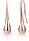 Boucles d'oreille larme en or rose avec pochette
