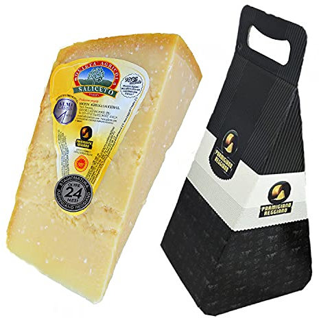 Parmigiano Reggiano AOP Saliceto DE COLLINE, fait de 24 mois, Kg.1 Boîte-cadeau