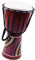 SGerste Finest 1 Set Kirsche Djembe Traditionelle afrikanische Handtrommel mit Drumstick-Gurt 15,2 cm
