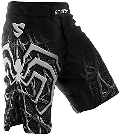 SMMASH MMA Shorts Herren Thaibox Muay Thai Hose Boxhose Sporthose Trainingsshorts Atmungsaktiv Kletterverschluss Abriebfest