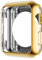 HANKN Funda para Apple Watch Series 6 5 4 Se 44mm / Series 9 8 7 45mm Funda, TPU Suave Chapada Iwatch Case [Sin Protector de Pantalla Frontal] (Oro)