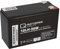 Batteria al piombo 12 V 9 Ah 12LH-36 W ad alta corrente piombo AGM, compatibile WP1236 W, MP1236 H, NPW45-12, HR1234WF2, UP-RW1245P1