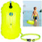 lovingmona Swim Buoy Tow Float Gut sichtbare Schwimmen Pull Floats Bubble mit verstellbarem Hüftgurt für offenes Wasser, Wassersport, Schwimmtraining Racing Fluoreszierendes Gelb