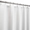 Barossa Design Cortina de Ducha extralarga de 80 Pulgadas de Altura, Tejido gofre de Panal y Mezcla de algodón, Hotel de Lujo y SPA, Tela Pesada, Lavable, Color Blanco, 72 x 80 Pulgadas