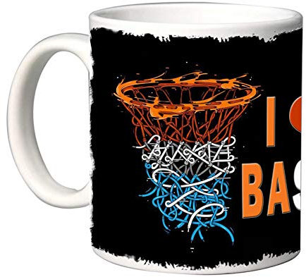 Mr. Gadgets - Tazza Decorata Sport Basket Vari Modelli I Love Basket (Basket Canestro)