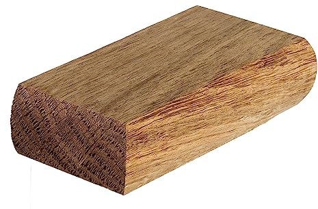 Blueprint Joinery Cambridge Oak Flat Newel Cap 110x54x27mm, Half Stair Newel Post Flat Cap 90mm, Recessed to Suit a 90mm x 43mm Newel (Half)