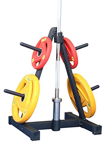 ChengBeautiful Weight Plate Tree Olympic Weight Plate Rack A Frame Weight Plate Tree For Bumper Plates Free Weight Stand Metal Steel Home Workout Dumbbell Rack Storage Stand