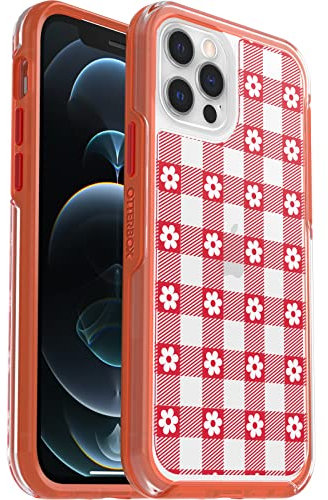 OtterBox Symmetry Clear Case for iPhone 12 / iPhone 12 Pro, Shockproof, Drop proof, Protective Thin Case, 3x Tested to Military Standard, Picnic Daisy