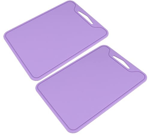 Tagliere in Silicone 2 Pezzi, Taglieri in Silicone per Cucina Tagliere in Silicone Tagliere Flessibile per Uso Cucina