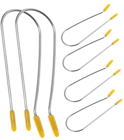 FRCOLOR 20 Stück Roller Clips U-Förmig Ers Sichern Haare Friseur Metallklammern Styling Klemme Dauerwelle Friseurhalter Ersatzwerkzeuge Stab Stangen Zubehör Gelb Lockenwickler