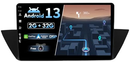 BXLIYER Android 13 IPS Autoradio Passt für BMW X1 E84 (2009-2015) - Eingebautes CarPlay Android Auto - KOSTENLOS Rückfahrkamera - 2G+32G - 10.1 Zoll 2 Din - DSP DAB Lenkradsteuerung WiFi Fast-Boot BT