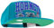Mitchell & Ness NBA/HWC Champ Stack Baseball Snapback Cap - Charlotte Hornets, Türkis, 100% Polyester, verstellbar, Herren, Frauen, Kinder, Unisex, Frühling, Sommer, Herbst, Winter