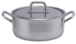 Maître d'Hotel - XL Grande marmite inox 32 cm / 9L, compatible Induction, Acier inoxydable 18/10 première qualité, Poignées robustes, avec Couvercle (32CM)