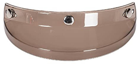 ERYUE Motorrad 3 Druckknopf-Visier,Universal Motorrad 3 Snap-Button Visier Flip Up Down Open Face Helm Windschutz