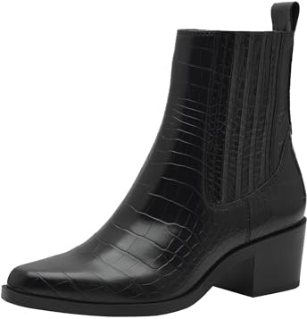 Tamaris Damen Stiefel Vegan schwarz 41